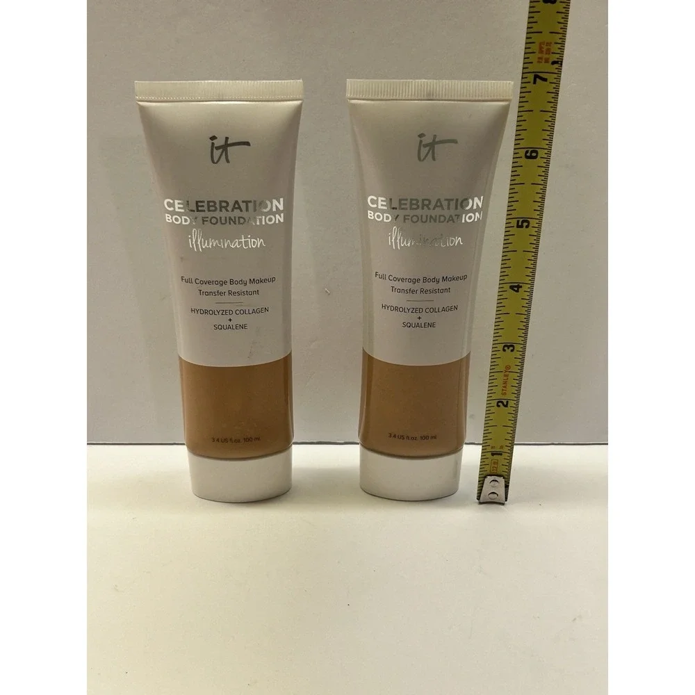 IT Cosmetics‎ Celebration Body Foundation Illumination Medium 3.4oz Lot of 3